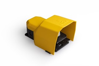 PPK Serisi Plastik Korumalı 1NO+1NC Tekli Sarı Plastik Pedal
